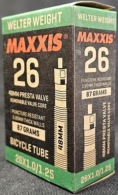 Превью  Камера велосипедная MAXXIS Welter Weight 26"x1,0-1,25" Presta